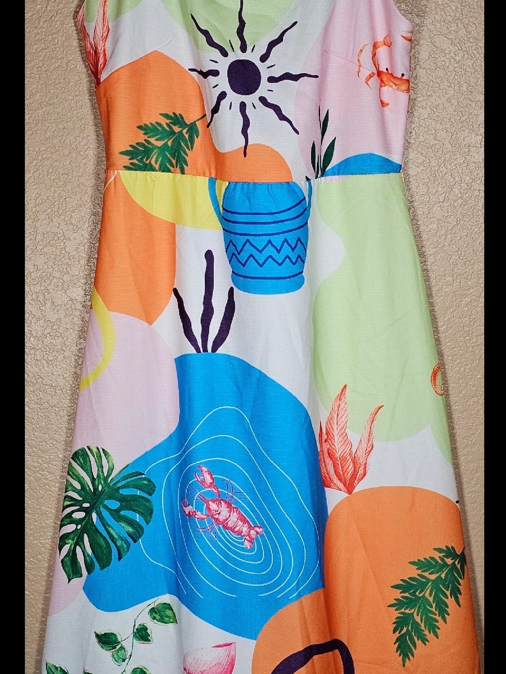 Spaghetti-Strap Maxi Dress in Multi Color - Picture 4 of 6